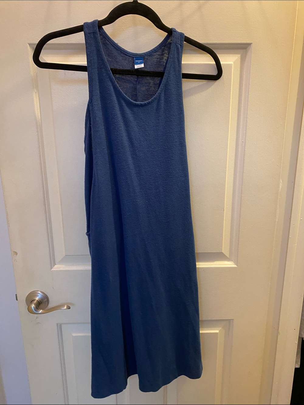 Nursing and maternity - Blue Sleeveless Casual Tank Dress